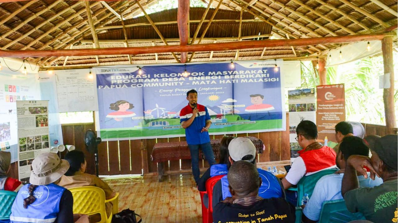 Pertamina Bangun Kampung Adat Malasigi Papua jadi Berdikari Energi