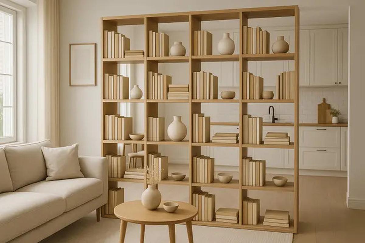 5 Inspirasi Desain Sekat Ruang Tamu dan Dapur yang Estetis, Cocok untuk Rumah Modern 2025