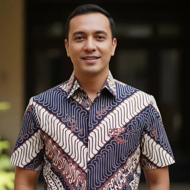 Model Baju Batik Lurik Pria yang Memukau (Image by Gemini AI)
