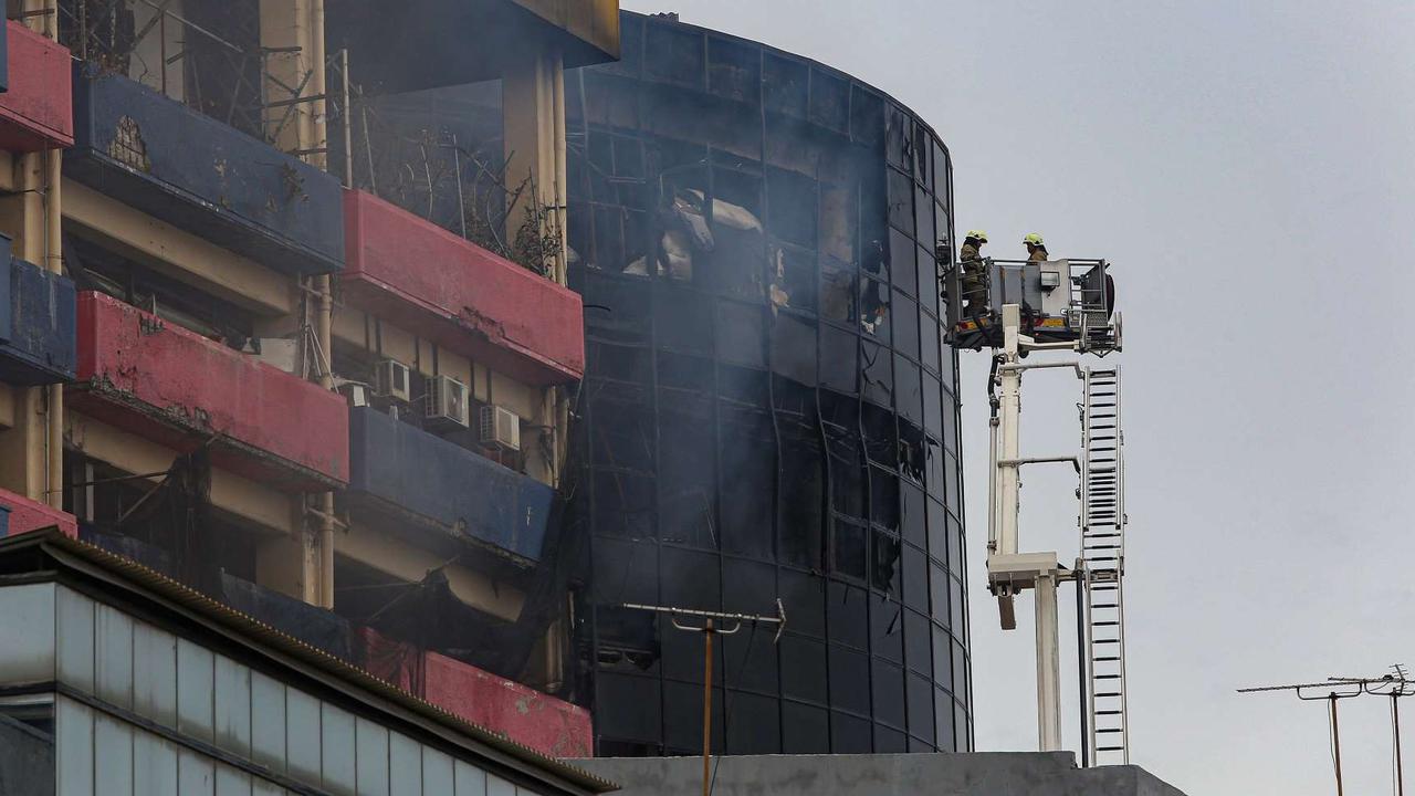 Suasana Glodok Plaza pascakebakaran dahsyat