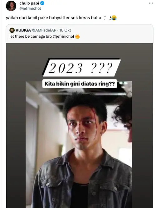 Jefri Nichol Jadi Trending, Dirujak di Media Sosial Gara-Gara Ngamuk Kasih  Ancaman, Warganet Anggap Melampaui Batas - ShowBiz Liputan6.com
