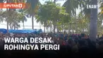 WARGA KEPUNG TENDA PENAMPUNGAN IMIGRAN ROHINGYA, MINTA SEGERA DIPINDAHKAN