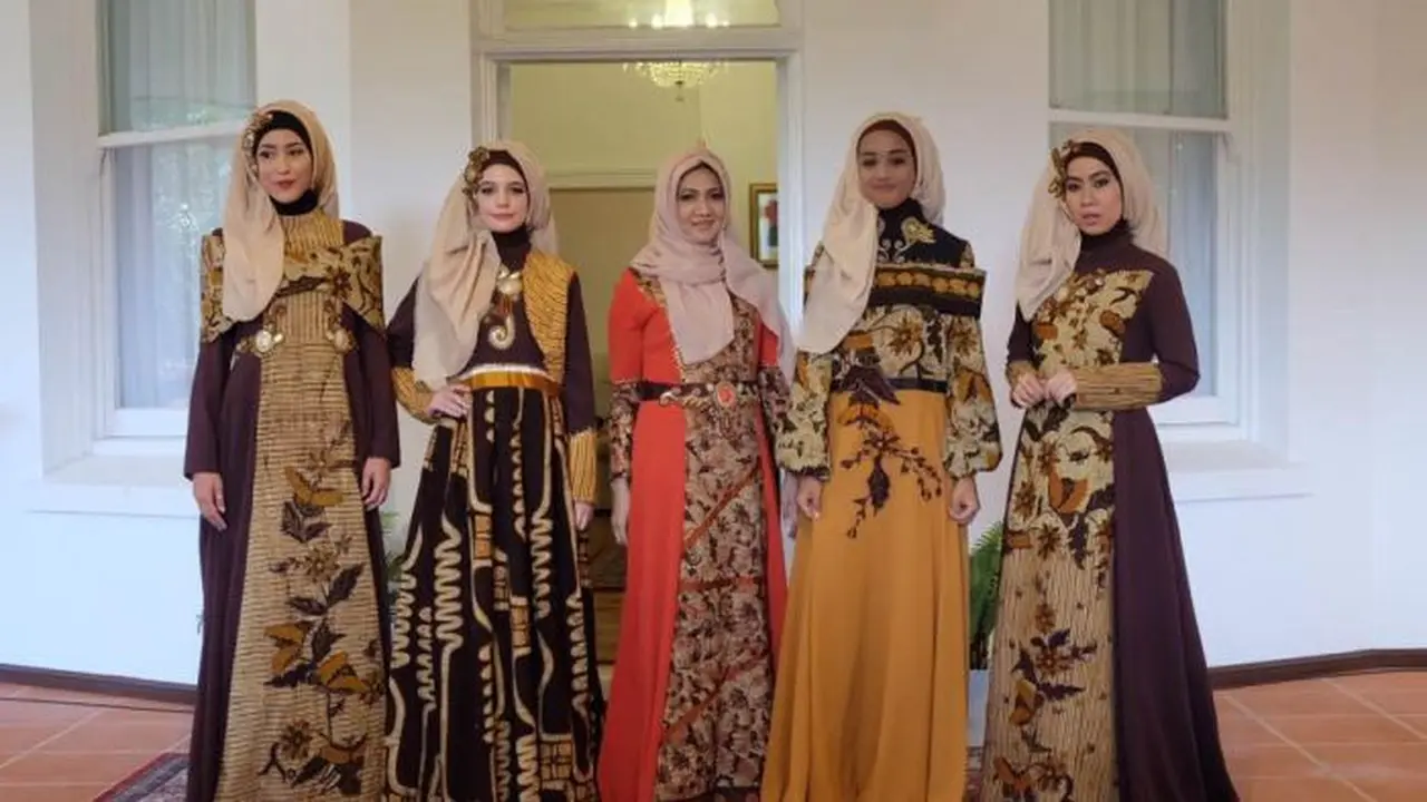 Koleksi hijab yang dipamerkan di Australia