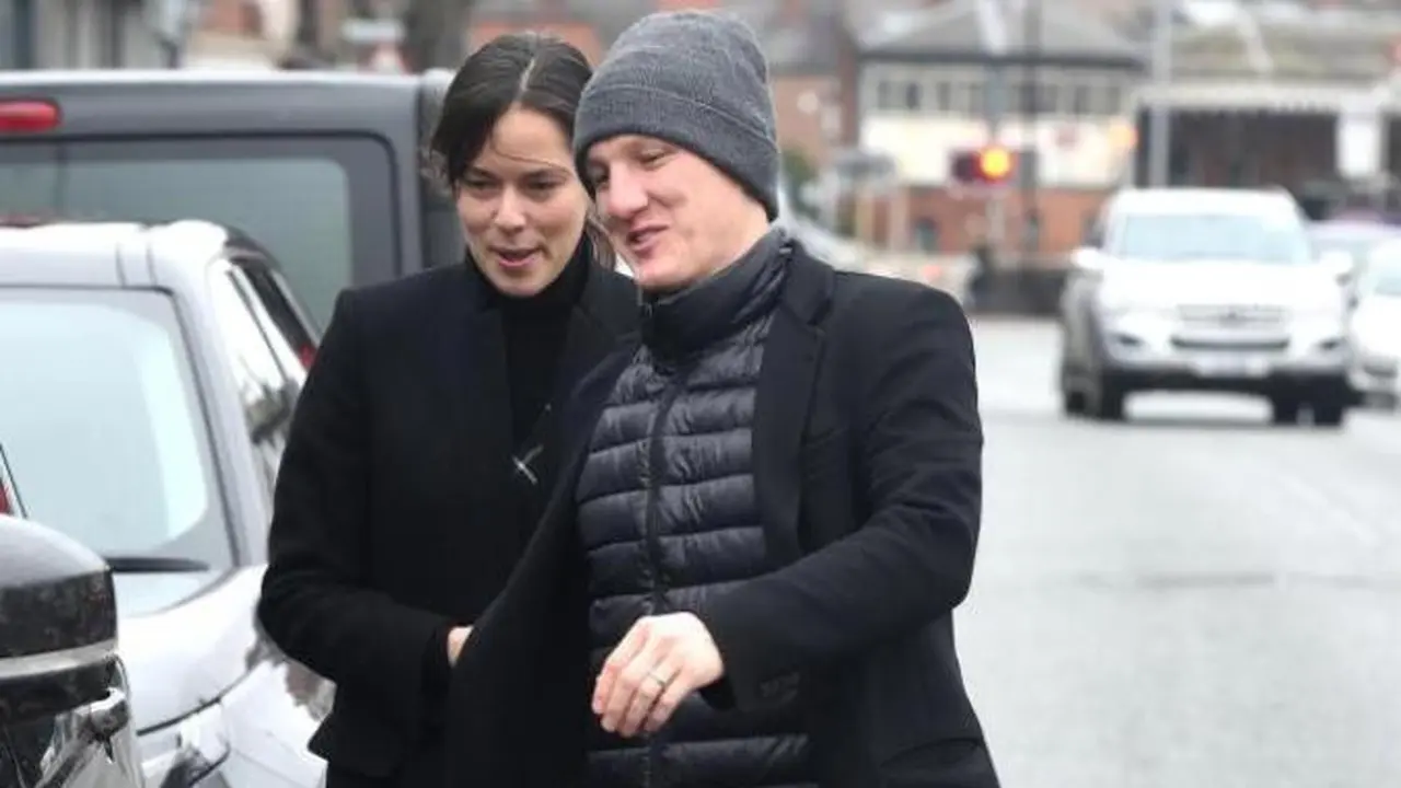 Bastian Schweinsteiger bersama istrinya, Ana Ivanovic