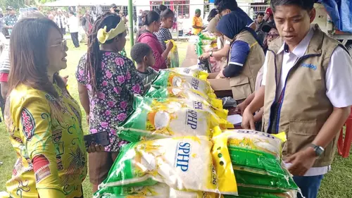 Provinsi Papua menggelar Gerakan Pangan Murah (GPM) Serentak yang dilaksanakan di seluruh Kabupaten/Kota se-Papua (Istimewa)