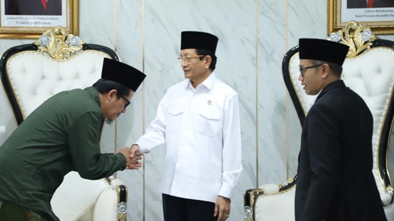 Gus Salam Temui Menag, Bahas Kondisi NU dan Harapan Rekonsiliasi Jelang Muktamar