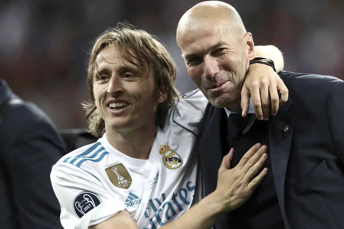 Momen Kebahagiaan Zidane dan Pemain, Real Madird