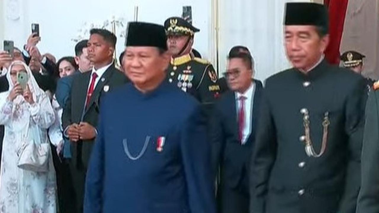Prabowo-Gibran Tiba di Istana Merdeka, Disambut Jokowi dan Iriana