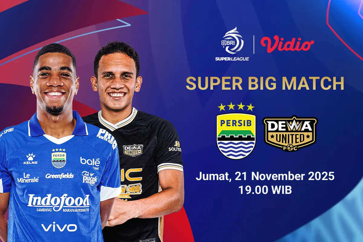Saksikan Persib vs Dewa United eksklusif tayang di Vidio. (dok. vidio.com)