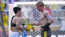 Mereka pun melaju ke babak berikutnya di Piala Dunia Antarklub 2025 ini, sementara Ulsan Hyundai ada di dasar klasemen tanpa bisa mengemas poin sama sekali. (AP Photo/Jeff Dean)