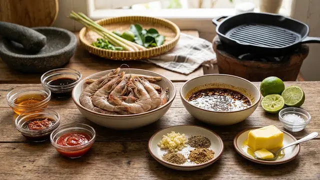 Bahan Udang Bakar Madu Teflon