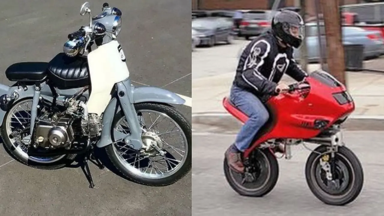 Potret Modifikasi Sepeda Motor Jadi Mini, Bikin Gagal Paham