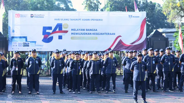 PT ASABRI (Persero) memperingati hari jadinya yang ke-54. ASABRI berdiri pada 1 Agustus 1971,. (Dok ASABRI)