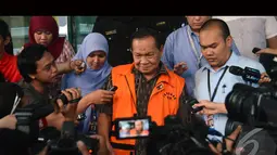 Tersangka dugaan suap penanganan perkara bansos Bandung itu ditahan di Rumah Tahanan KPK yang berada di Pomdam Guntur Jaya, Jakarta, Kamis (14/8/2014) (Liputan6.com/Miftahul Hayat)