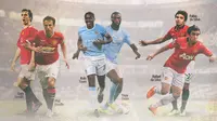 Premier League - Kolo dan Yaya Toure, Fabio dan Rafael da Silva, Gary dan Phil Neville (Bola.com/Adreanus Titus)