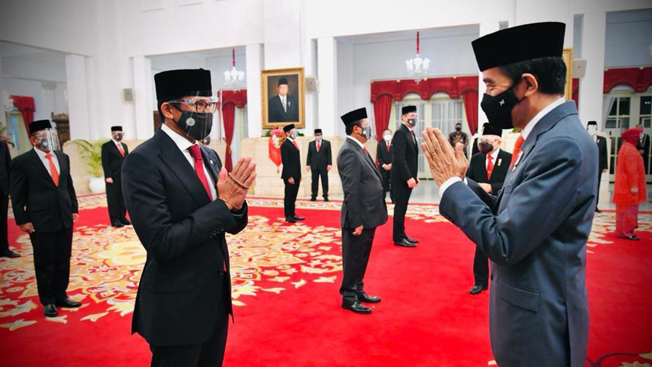 FOTO: Presiden Jokowi Lantik Enam Menteri Baru Kabinet Indonesia Maju