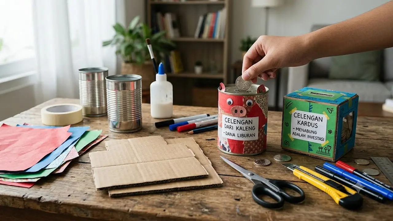 DIY Celengan dari Barang Bekas