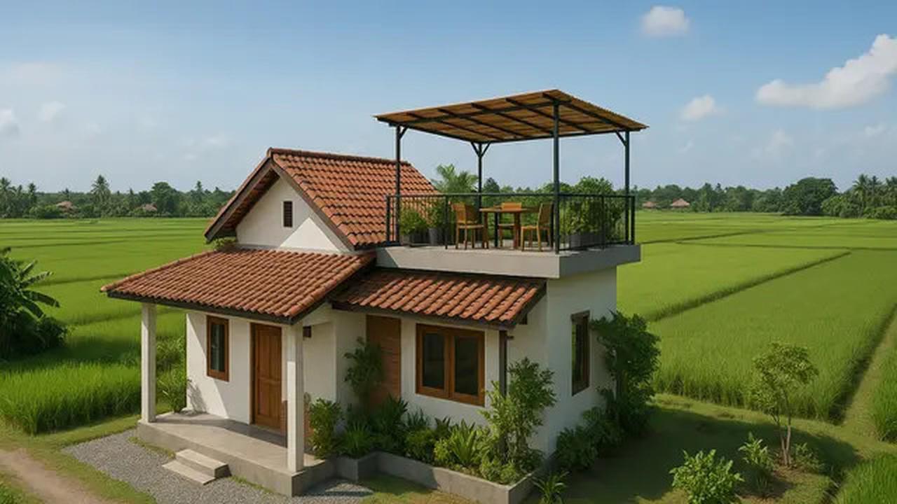 10 Gambar Rumah Tepi Sawah yang Simpel dan Menawan, Cocok Jadi Ide Hunian 2025