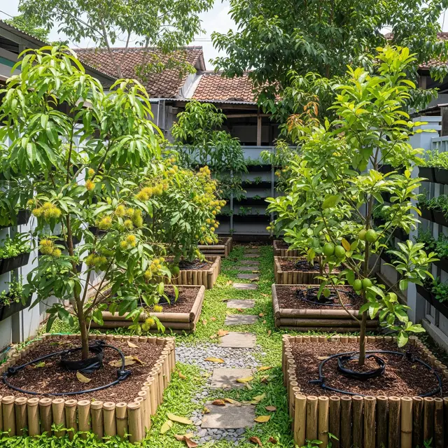 9 Ide Kebun Buah Mini Belakang Rumah Model Urban Farming Modern, Taman Estetis Penuh Hasil