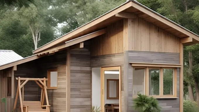 Ilustrasi Desain Rumah Sederhana dengan Budget Terbatas (Sumber Gambar: Meta AI)