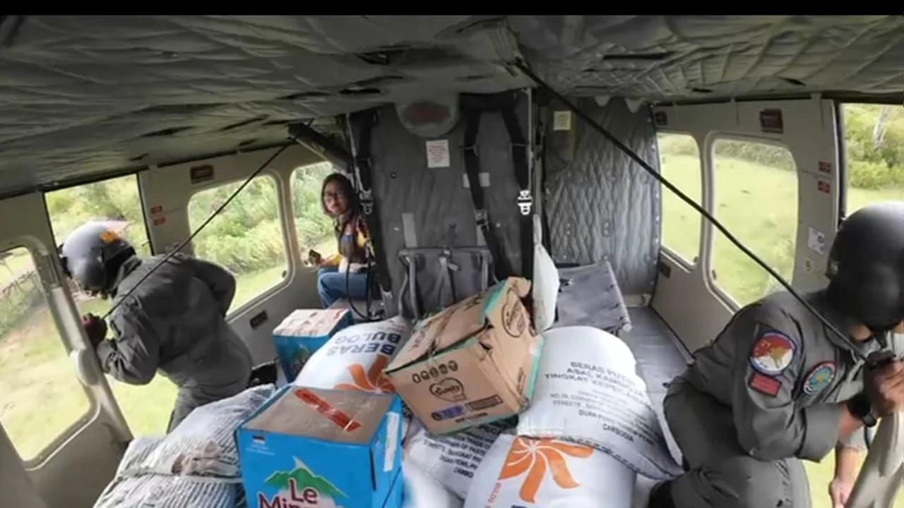 Helikopter TNI AD Kirim Logistik ke Wilayah Aceh Timur, Aceh Tamiang, dan Aceh Utara