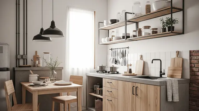 Dapur Industrial Scandinavian