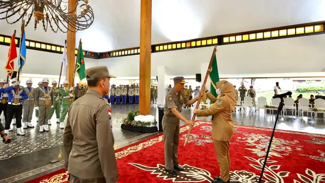 Kirab Bendera Pataka di Banyuwangi