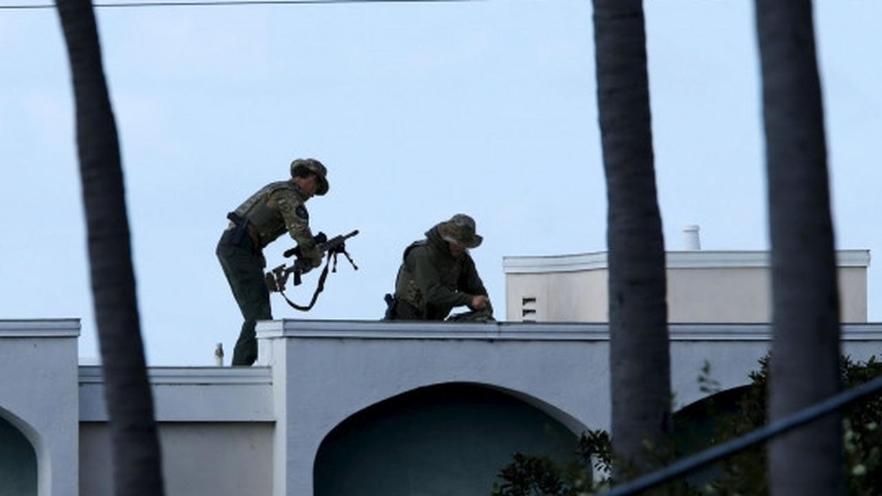 Aksi polisi AS kejar pelaku penembakan California bak film laga