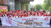 Sapa Surabaya, Relawan Puan Senam Asik hingga Deklarasi Capres 2024