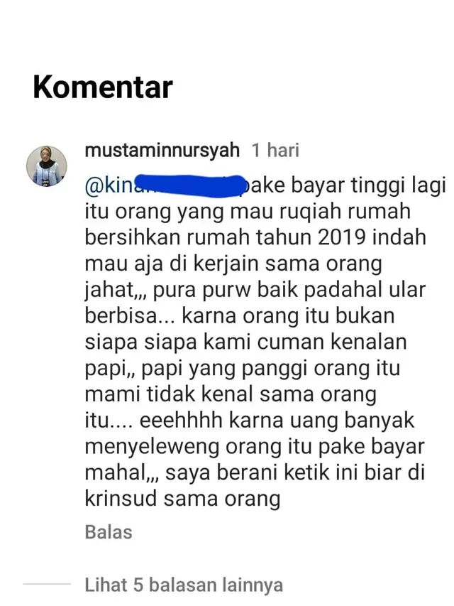 Cuitan Nursyah soal Indah Permatasari dijambret darinya secara halus. (Foto: Dok. Instagram @mustaminnursyah)