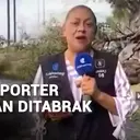 Reporter dan Kamerawan TV Meksiko Ditabrak Mobil saat Sedang Siaran Langsung