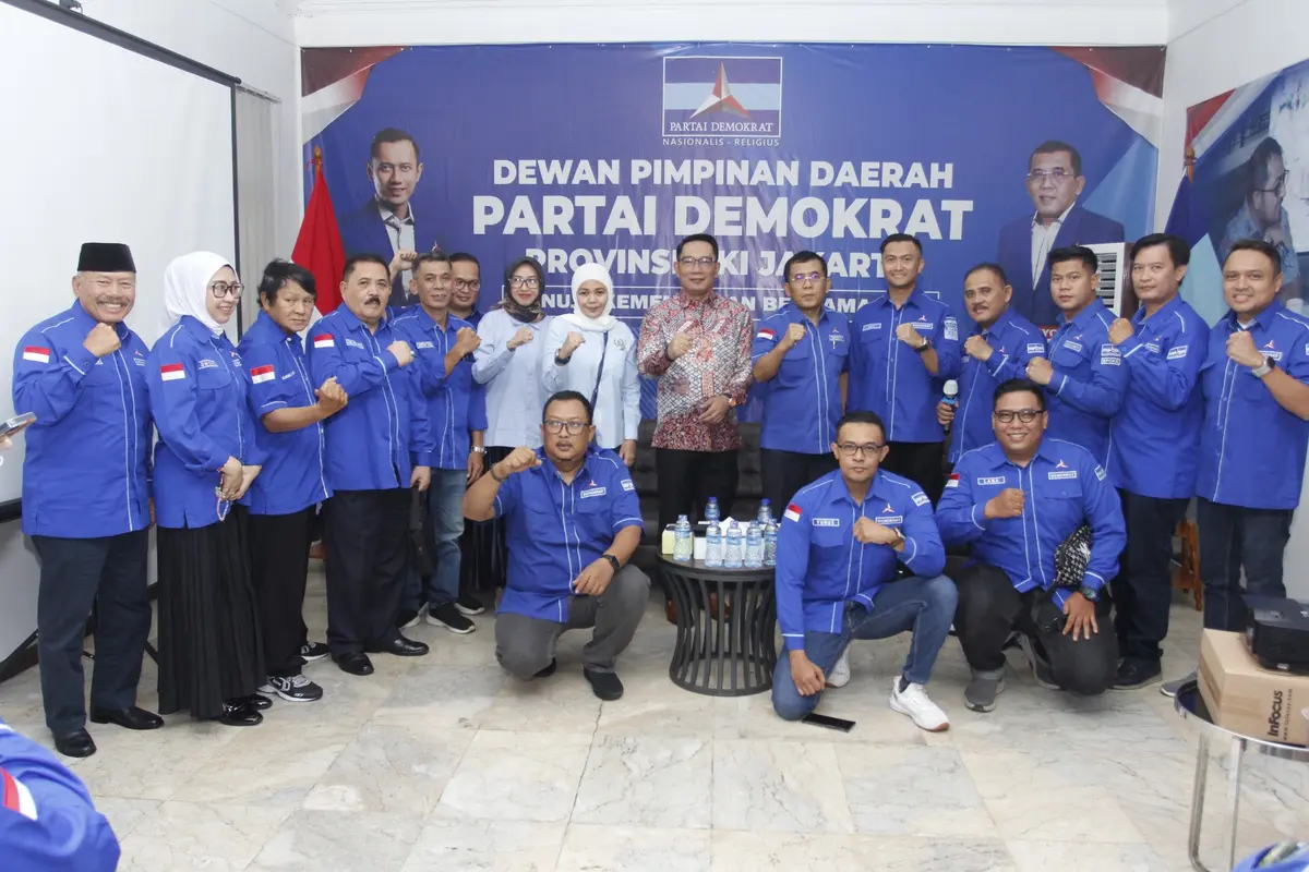 Ridwan Kamil mendatangi kantor DPD Demokrat Jakarta. (Istimewa)