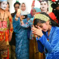 Pemeran Ardina Rasti melepas masa lajang hari ini Sabtu, 20 Januari 2018. Akad nikah dan resepsi dilangsungkan di The Lodge-Jagorawi Golf Club, kawasan Bogor, Jawa Barat. (Nurwahyunan/Bintang.com)