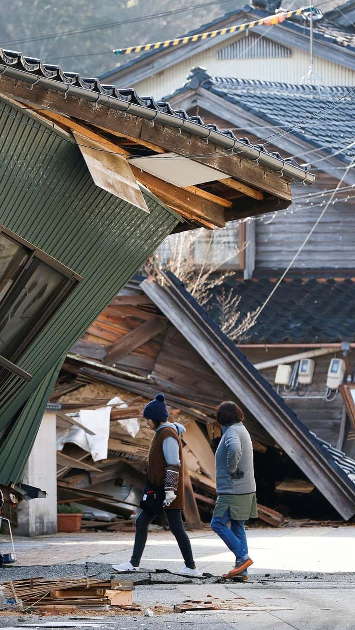 Berbagai kerusakan telah dilaporkan akibat hantaman gempa tersebut.&nbsp;REUTERS/Kim Kyung-Hoon