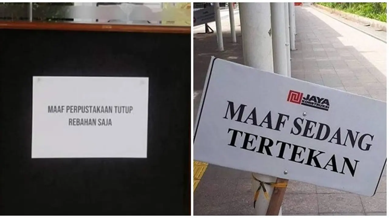 Pengumuman Enggak Penting di Tempat Umum Ini Kocak dan Sukses Bikin Mikir Keras