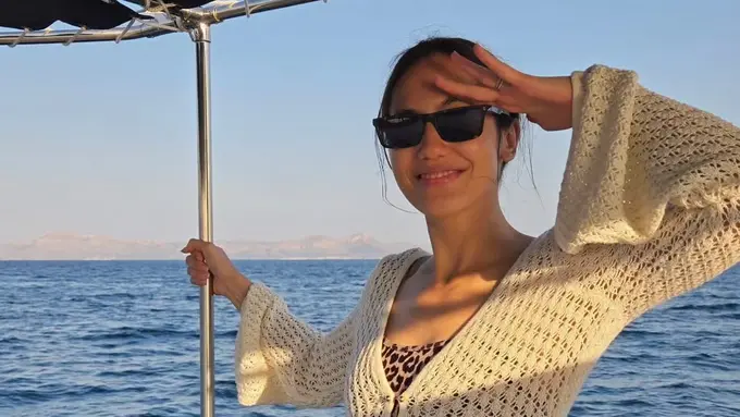 Pevita Pearce liburan bareng suami