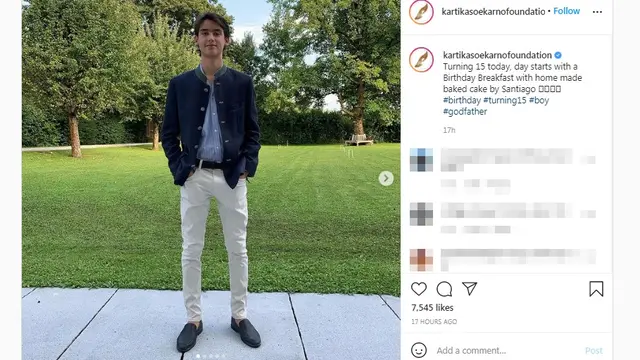 Frederik Kiran, Cucu Sukarno Ulang Tahun ke-15