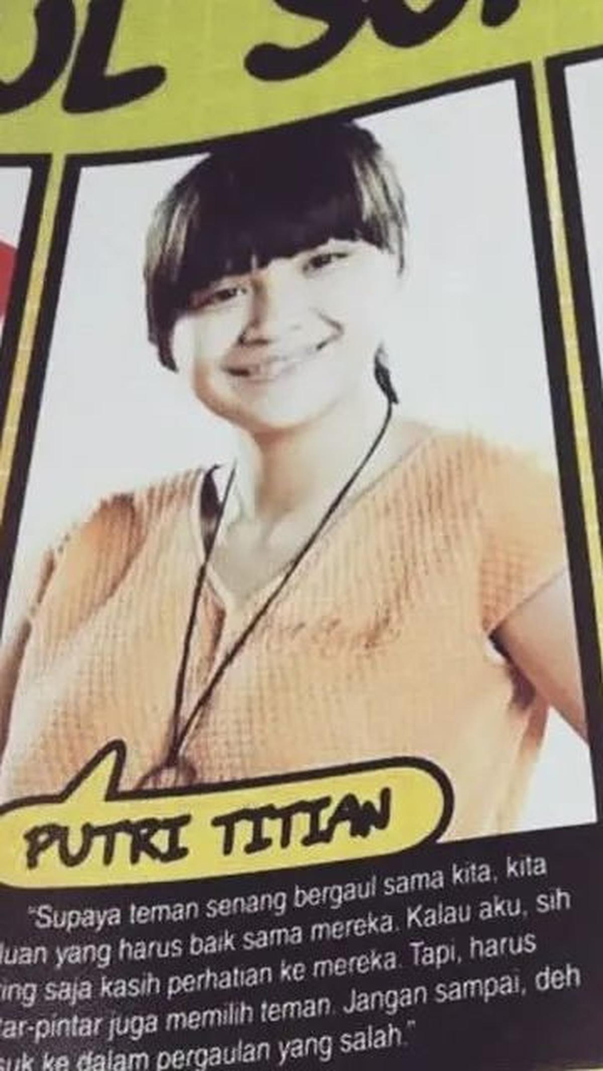 Sebelum terjun ke seni peran, Putri Titian menjadi model majalah. Foto lawasnya bersama Junior Liem membuktikan pesonanya yang tak terbantahkan.