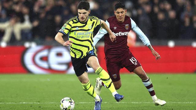 Hasil Carabao Cup West Ham VS ArsenaL