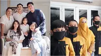 Potret keluarga seleb rayakan lebaran di rumah. (sumber: Instagram/ringgoagus dan Instagram/dennycagur)