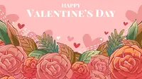 Ilustrasi Hari Valentine. (&lt;a href="https://www.freepik.com/free-vector/hand-drawn-valentines-day-background_6333490.htm#query=valentine)