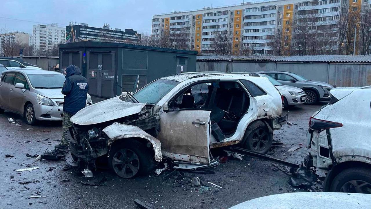 FOTO: Ledakan Mobil di Moskow Tewaskan Jenderal Senior Rusia