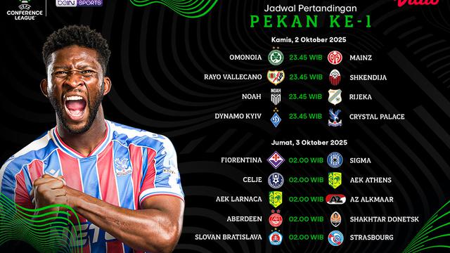 Jadwal UECL Pekan pertama eksklusif tayang di Vidio. (dok. vidio.com)