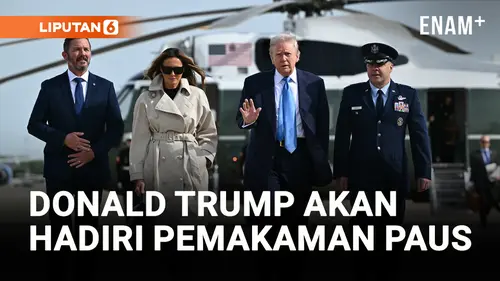 VIDEO: Donald Trump Berangkat ke Roma untuk Pemakaman Paus Fransiskus