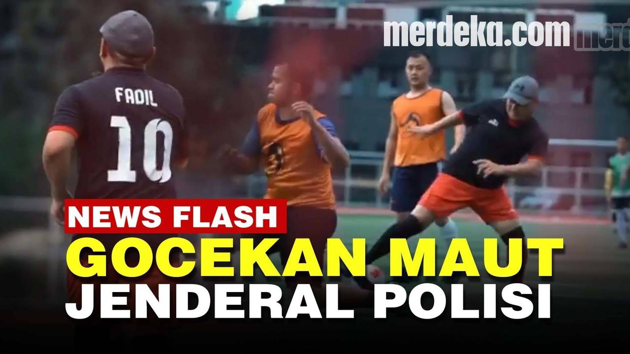 VIDEO: Cetak Gol! Tendangan Jenderal Polisi Robek Gawang Musuh