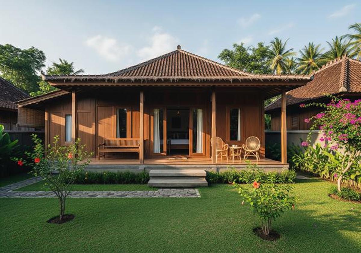 9 Inspirasi Rumah Kampung Modern dengan Halaman Hijau, Adem dan Estetis