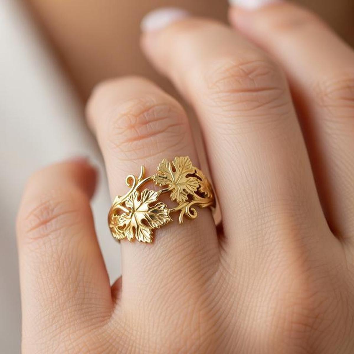 7 Cincin Model Daun Anggur yang Cantik dan Estetik untuk Koleksi Perhiasanmu di 2025