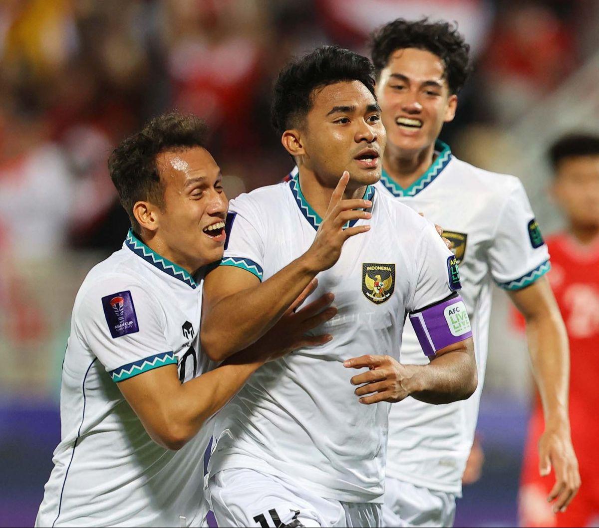 Timnas Indonesia berhasil memetik kemenangan penting dalam pertandingan kedua Grup D Piala Asia 2023, pada Jumat (19/1/2023). Berhadapan dengan Timnas Vietnam, pasukan Garuda menang dengan skor tipis 1-0.&nbsp;REUTERS/Ibraheem Al Omari