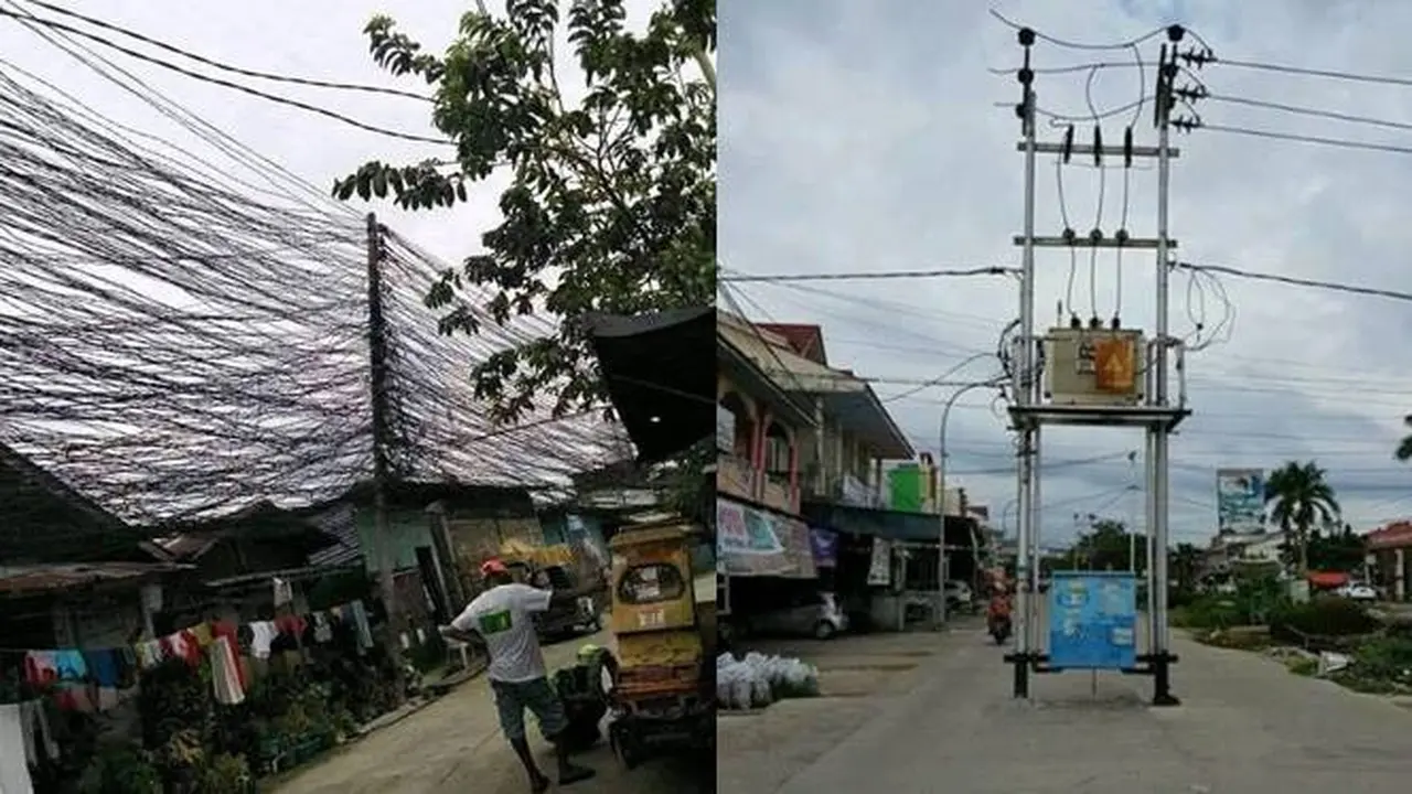 7 Potret Tiang Listrik Ini Ganggu Pemandangan, Ada yang di Tengah Jalan