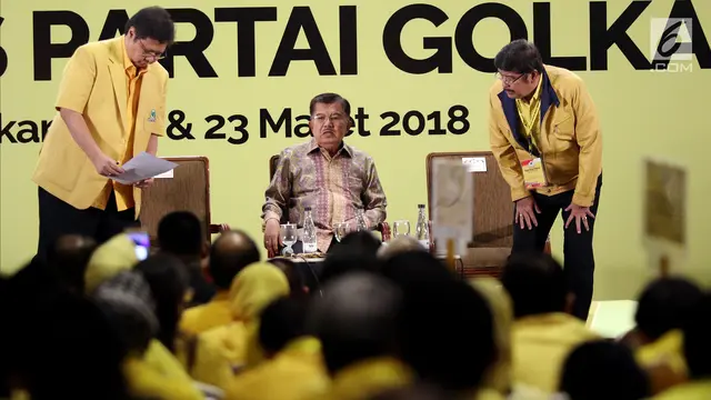 Wapres JK Beri Pengarahan di Rakernas Partai Golkar
